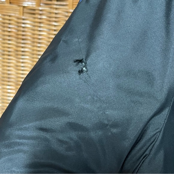 VTG BF Goodrich Satin Bomber Jacket Style Black Medium - Picture 9 of 11